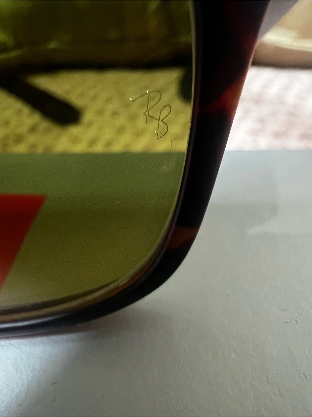 Ray-Ban RB2132 New Wayfarer 894/76 Tortoise Green Sunglasses 55mm